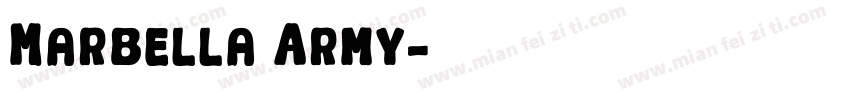 Marbella Army字体转换